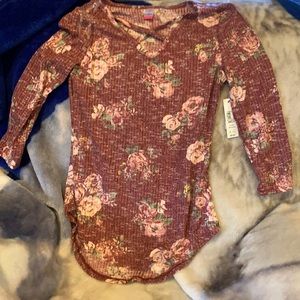 No boundaries floral pattern long sleeve